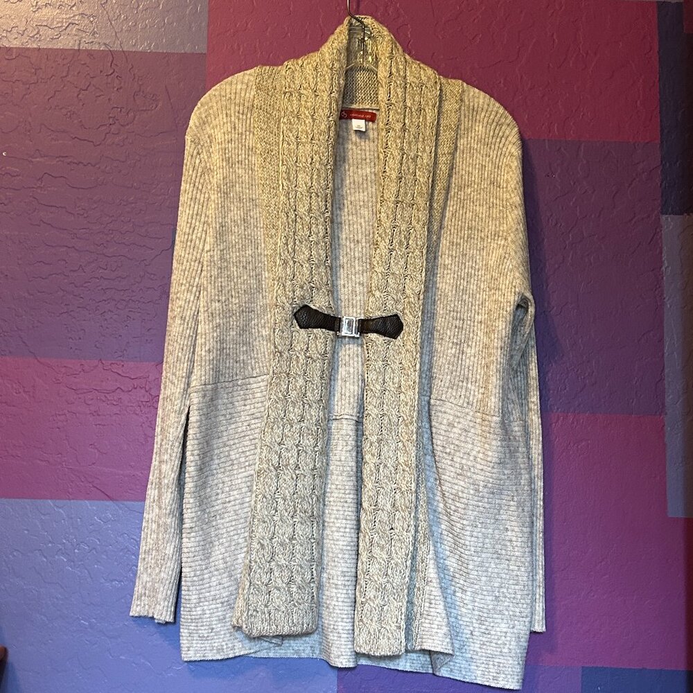 Dress Barn Cardigan with a buckle closure